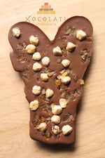 Grande barre de chocolat festive